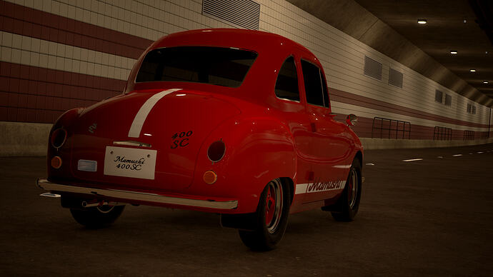 Mamushi 400 Supercharger 1971 (Mk4) finished in Red (Rear)