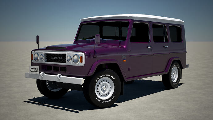 Mamushi Kasete 1500 4x4 Touring '68 finished in Sunrise Lavender Met. (Front)