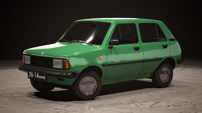 Kováč Nováček Báze (RUEx) '78 in Tlumená Zelená (Muted Green)