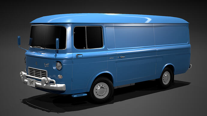 Mamushi Kasete 1500 Van '54 finished in Blueberry (Front)