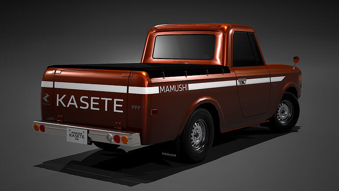 Mamushi Kasete (100 Kai) '78 finished in Spicy Orange Metallic (Rear)