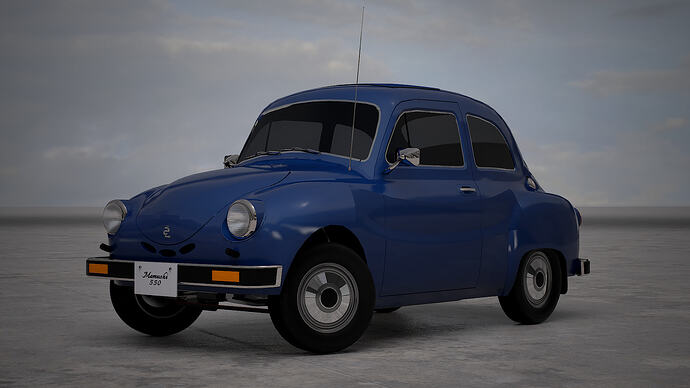 Mamushi 550 1978 (Mk5) finished in Oceanic Blue Metallic (Front)