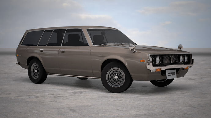 Mamushi Stellar 1500E '73 finished in Bright Sand Met. (Front)