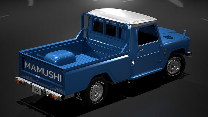 Mamushi Kasete 1500 4x4 '59 finished in Blueberry Met. (Rear)